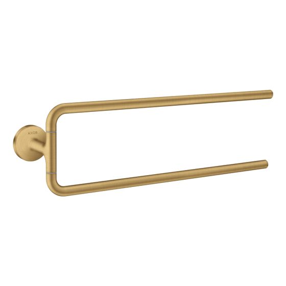 Hansgrohe AXOR Universal Circular Handtuchhalter zweiarmig, 490mm, Metall, Brushed Gold Optic