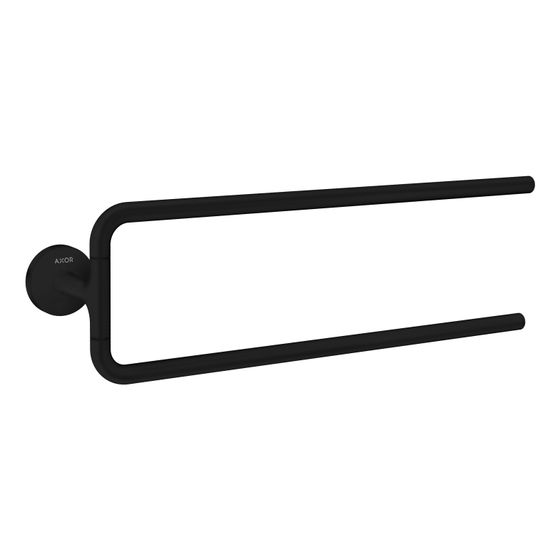 Hansgrohe AXOR Universal Circular Handtuchhalter zweiarmig, 490mm, Metall, Mattschwarz