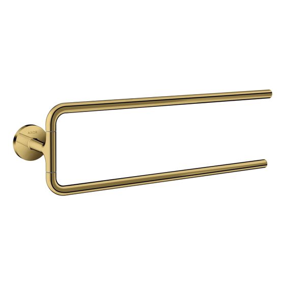 Hansgrohe AXOR Universal Circular Handtuchhalter zweiarmig, 490mm, Metall, Polished Gold Optic