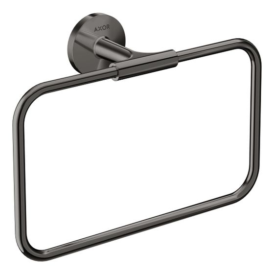 Hansgrohe AXOR Universal Circular Handtuchring, schwenkbar, Metall, Polished Black Chrome