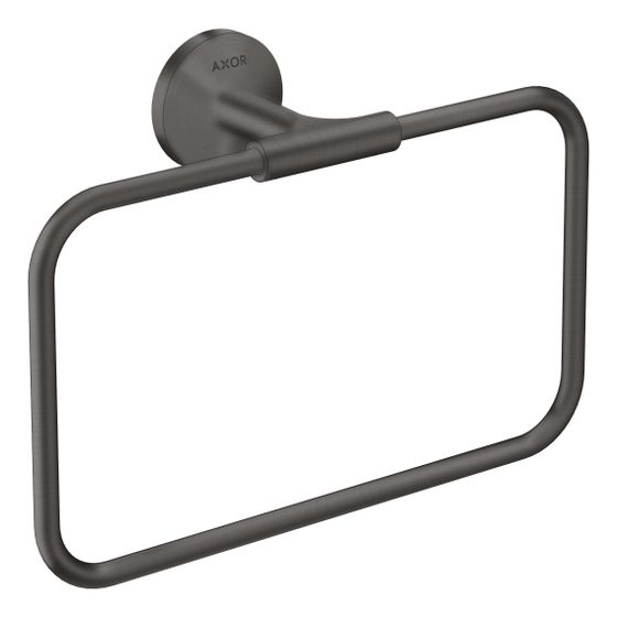 Hansgrohe AXOR Universal Circular Handtuchring, schwenkbar, Metall, Brushed Black Chrome