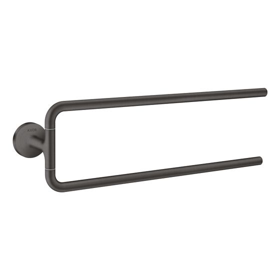 Hansgrohe AXOR Universal Circular Handtuchhalter zweiarmig, 490mm, Metall, Brushed Black Chrome