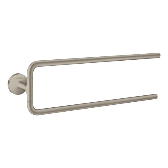 Hansgrohe AXOR Universal Circular Handtuchhalter zweiarmig, 490mm, Metall, Brushed Nickel