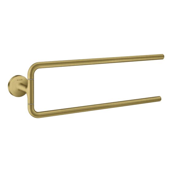 Hansgrohe AXOR Universal Circular Handtuchhalter zweiarmig, 490mm, Metall, Brushed Brass
