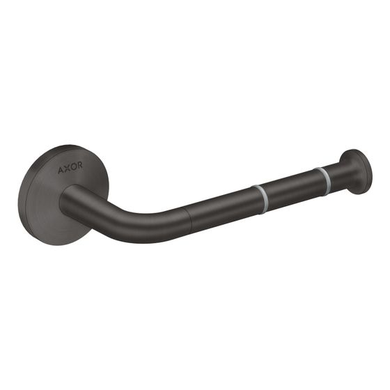 Hansgrohe AXOR Universal Circular Toilettenpapierhalter, 83mm, Metall, Brushed Black Chrome