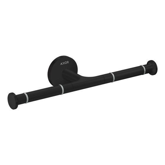 Hansgrohe AXOR Universal Circular Toilettenpapierhalter doppelt, Wandmontage, Mattschwarz