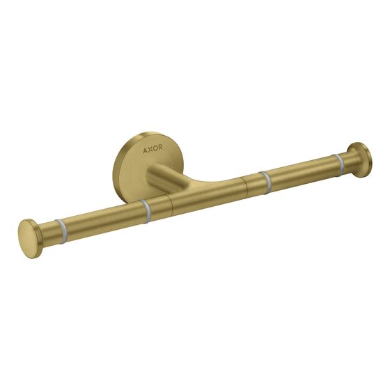 Hansgrohe AXOR Universal Circular Toilettenpapierhalter doppelt, Wandmontage, Brushed Brass