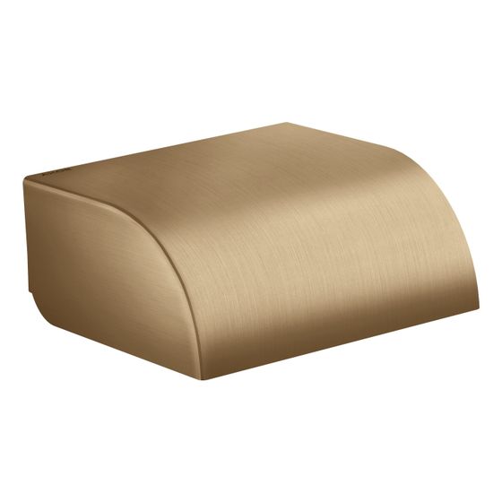 Hansgrohe AXOR Universal Circular Toilettenpapierhalter, Deckel, 142x64mm, Brushed Bronze