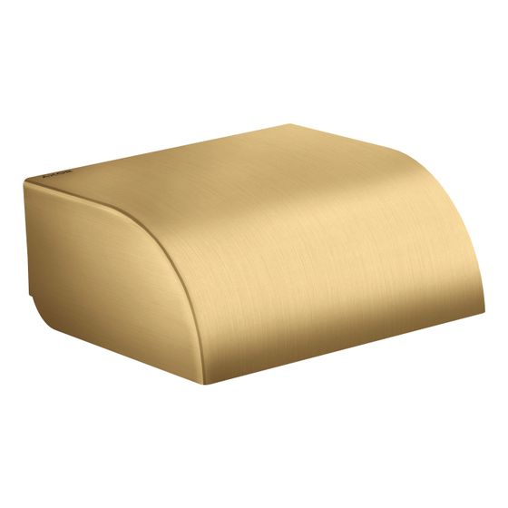 Hansgrohe AXOR Universal Circular Toilettenpapierhalter, Deckel, 142x64mm, Brushed Gold Optic