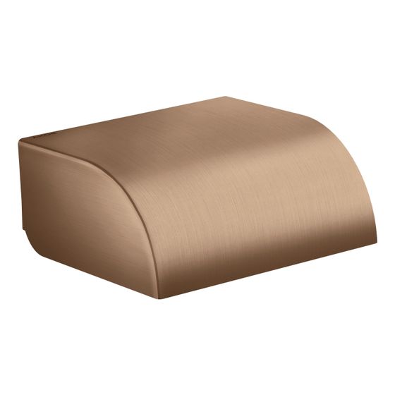Hansgrohe AXOR Universal Circular Toilettenpapierhalter, Deckel, 142x64mm, Brushed Red Gold