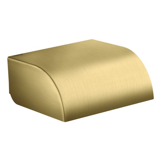 Hansgrohe AXOR Universal Circular Toilettenpapierhalter, Deckel, 142x64mm, Brushed Brass