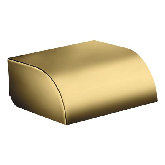 Hansgrohe AXOR Universal Circular Toilettenpapierhalter, Deckel, 142x64mm, Polished Gold Optic