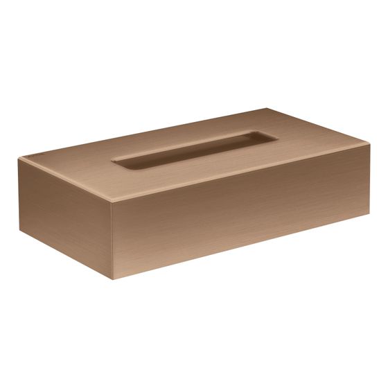 Hansgrohe AXOR Universal Circular Kosmetiktuchbox, Metall/Kunststoff, Wandmontage, Brushed Red Gold