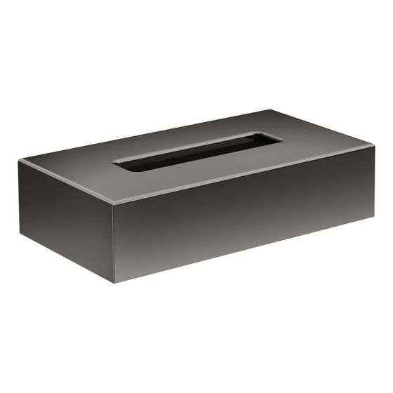 Hansgrohe AXOR Universal Circular Kosmetiktuchbox, Metall/Kunststoff, Wandmontage, Polished Black Chrome