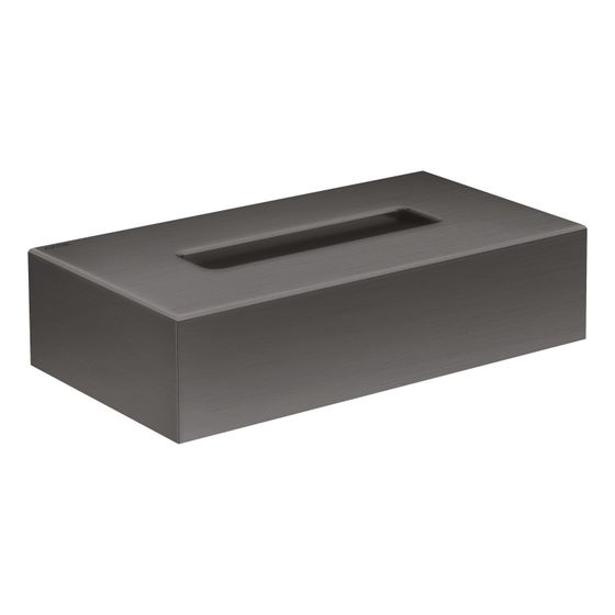 Hansgrohe AXOR Universal Circular Kosmetiktuchbox, Metall/Kunststoff, Brushed Black Chrome