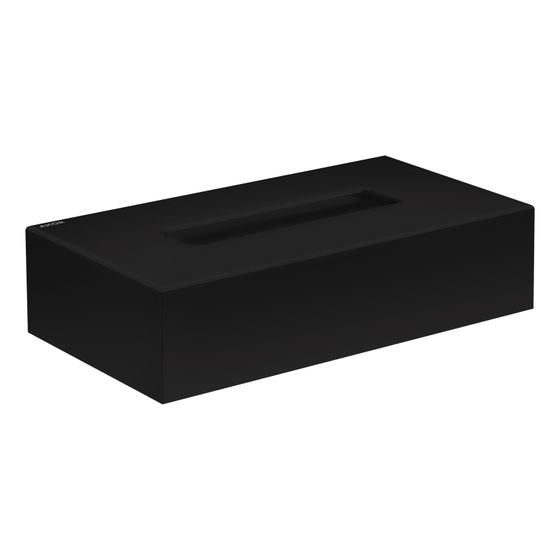 Hansgrohe AXOR Universal Circular Kosmetiktuchbox, Metall/Kunststoff, Wandmontage, Mattschwarz
