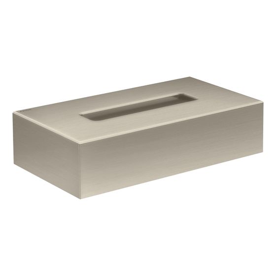 Hansgrohe AXOR Universal Circular Kosmetiktuchbox, Metall/Kunststoff, Wandmontage, Brushed Nickel