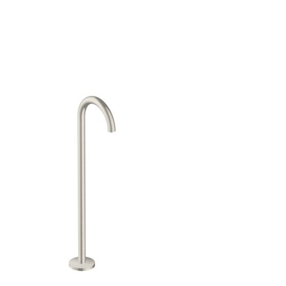 Hansgrohe AXOR Uno Wanneneinlauf, 18l/min, gebogen bodenstehend, Edelstahl Optic