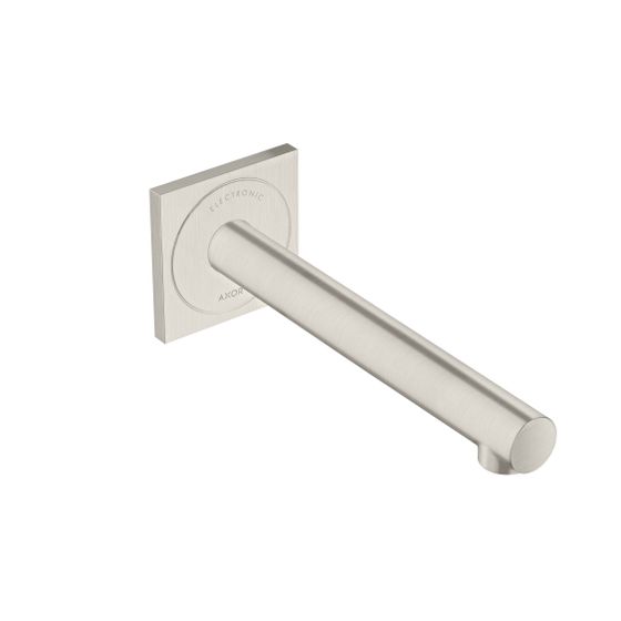 Hansgrohe AXOR Uno Elektronik-Waschtischmischer, 5l/min, UP für Wandmontage, Auslauf 221mm, Edelstahl Optic