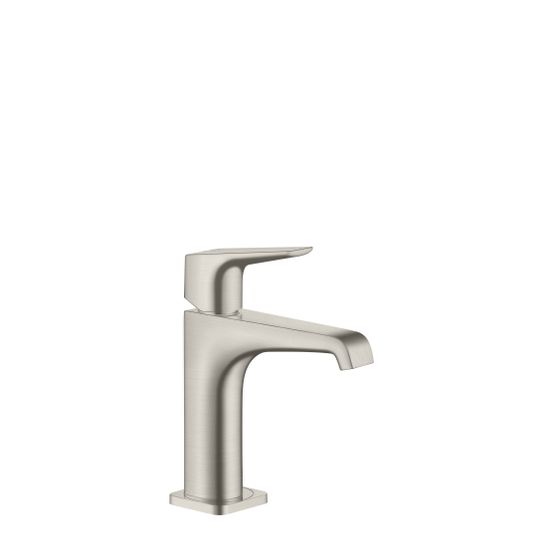 Hansgrohe AXOR Citterio E Einhebel-Waschtischmischer 130mm, Hebelgriff, Ablaufgarnitur, Edelstahl Optic