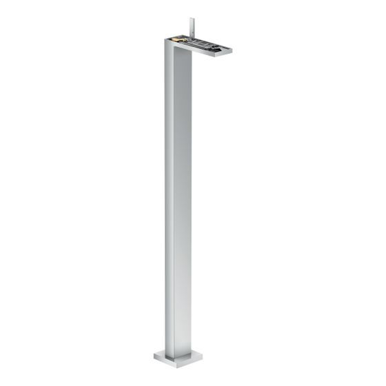 Hansgrohe AXOR MyEdition Einhebel-Waschtischmischer bodenstehend, 5l/min, Push-Open Ablaufgarnitur ohne Platte, Chrom