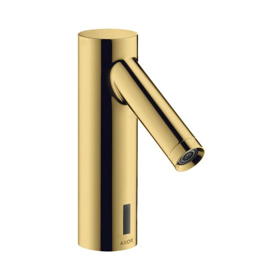 Hansgrohe AXOR Starck Elektronik-Waschtischmischer, 5l/min, Temperaturvoreinstellung Netzans. 230V, Polished Gold Optic