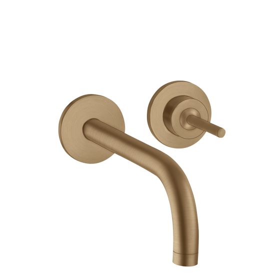 Hansgrohe AXOR Uno Einhebel-Waschtischmischer Unterputz, 5l/min, Auslauf 225mm, Rosetten, Brushed Bronze