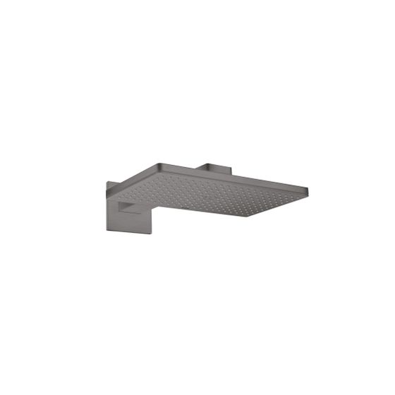 Hansgrohe AXOR ShowerSolutions Kopfbrause, 19l/min, 460x300mm, 1jet, Brausearm, eckiger Rosette, Brushed Black Chrome