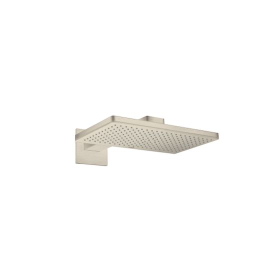 Hansgrohe AXOR ShowerSolutions Kopfbrause, 19l/min, 460x300mm, 1jet, Brausearm, eckiger Rosette, Brushed Nickel