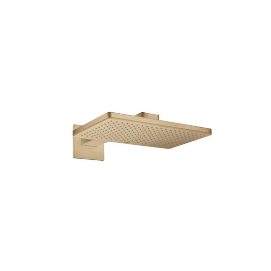 Hansgrohe AXOR ShowerSolutions Kopfbrause, 19l/min, 460x300mm, 1jet, Brausearm, eckiger Rosette, Brushed Bronze