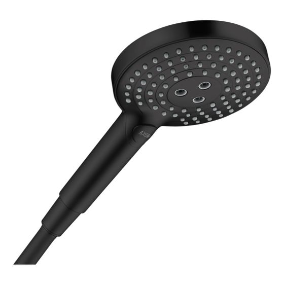 Hansgrohe AXOR ShowerSolutions Handbrause 120mm, 8l/min, 3jet EcoSmart, Mattschwarz