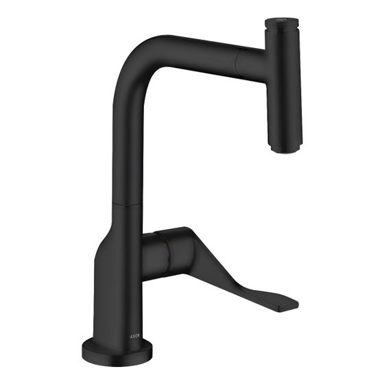 Hansgrohe AXOR Citterio Einhebel-Küchenmischer Select 230mm, 9l/min, Ausziehauslauf, Mattschwarz