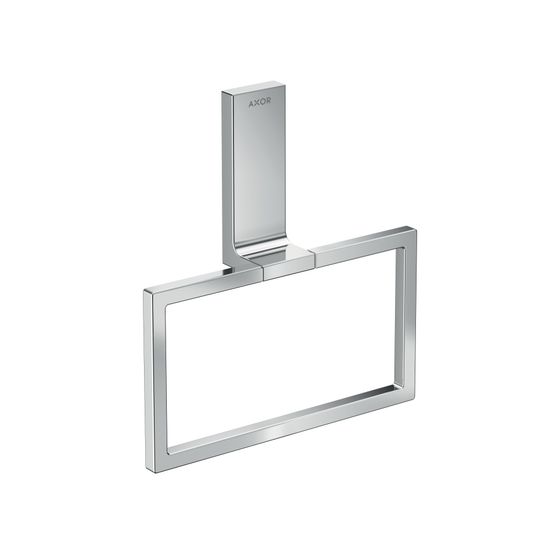 Hansgrohe AXOR Universal Rectangular Handtuchring, schwenkbar, Metall, Chrom