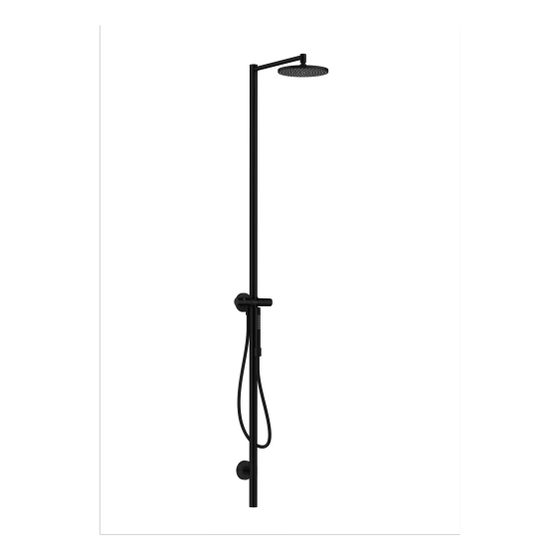 Hansgrohe AXOR Starck Nature Duschsäule, Kopfbrause 240mm, 1jet, DN 15, 12,2l/min, Mattschwarz
