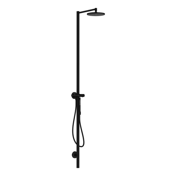 Hansgrohe AXOR Starck Duschsäule, Thermostat, Kopfbrause 240mm, 1jet, DN 15, Mattschwarz