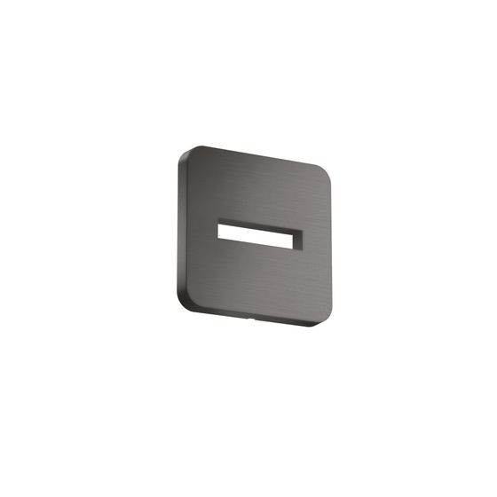 Hansgrohe Rosette softsquare für AXOR ShowerSolutions, Metall, Wandmontage, Brushed Black Chrome