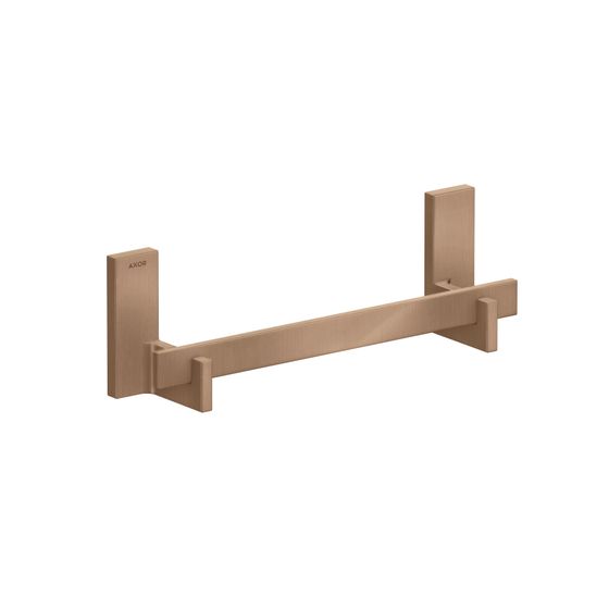 Hansgrohe AXOR Universal Rectangular Haltestange 340mm, 300mm Bohrabstand, Brushed Red Gold