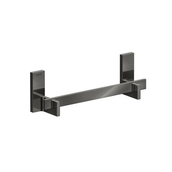 Hansgrohe AXOR Universal Rectangular Haltestange 340mm, 300mm Bohrabstand, Polished Black Chrome