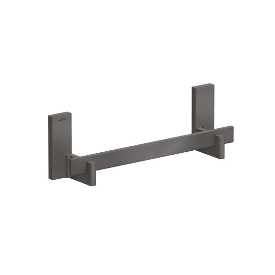 Hansgrohe AXOR Universal Rectangular Haltestange 340mm, 300mm Bohrabstand, Brushed Black Chrome