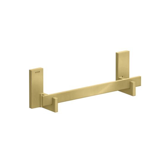Hansgrohe AXOR Universal Rectangular Haltestange 340mm, 300mm Bohrabstand, Brushed Brass
