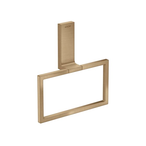 Hansgrohe AXOR Universal Rectangular Handtuchring, schwenkbar, Metall, Brushed Bronze