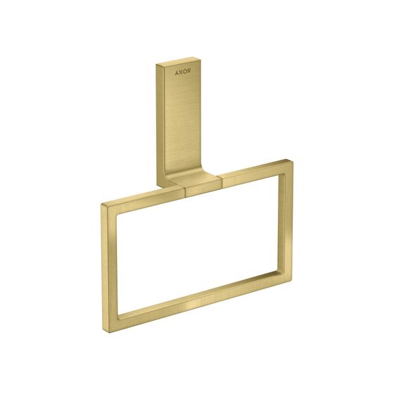 Hansgrohe AXOR Universal Rectangular Handtuchring, schwenkbar, Metall, Brushed Brass