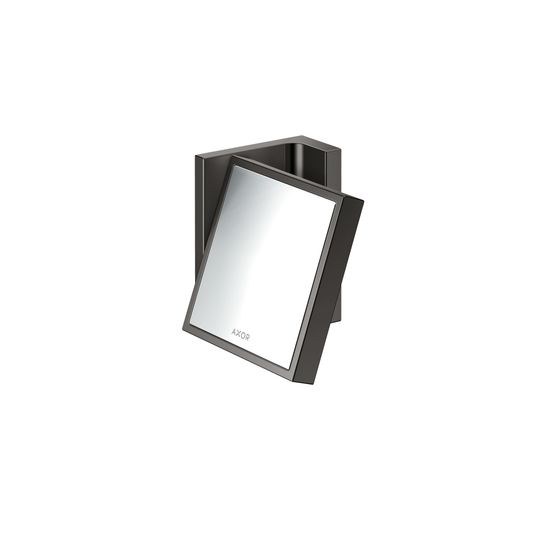 Hansgrohe AXOR Universal Rectangular Rasierspiegel, Wandmontage, neigbar, 120x110x80mm, Glas/Metall, Polished Black Chrome