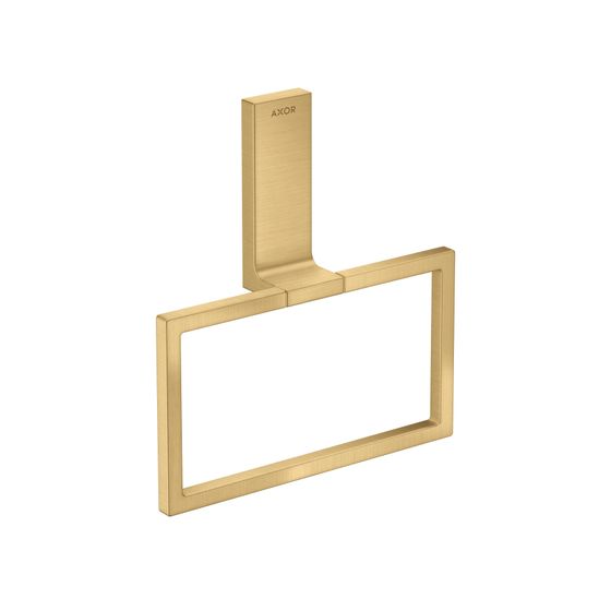 Hansgrohe AXOR Universal Rectangular Handtuchring, schwenkbar, Metall, Brushed Gold Optic