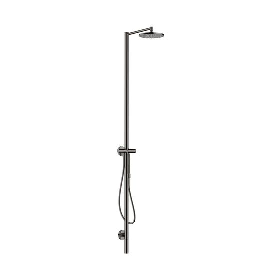 Hansgrohe AXOR Starck Nature Duschsäule, Kopfbrause 240mm, 1jet, DN 15, 12,2l/min, Polished Black Chrome