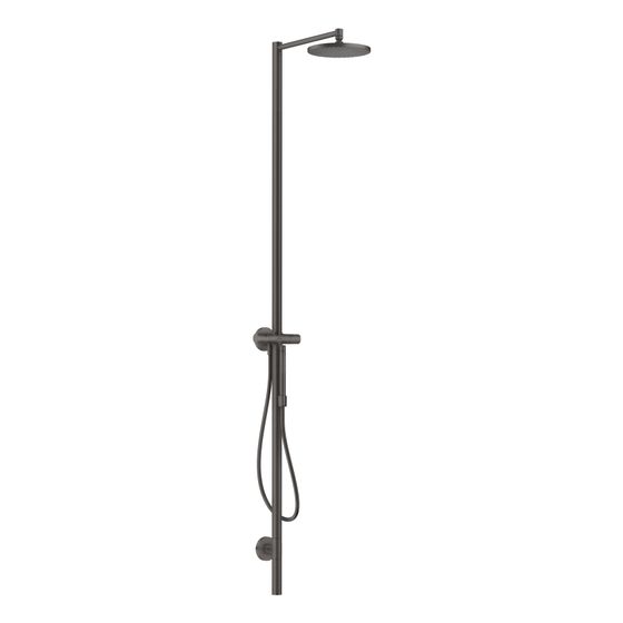Hansgrohe AXOR Starck Nature Duschsäule, Kopfbrause 240mm, 1jet, DN 15, 12,2l/min, Brushed Black Chrome
