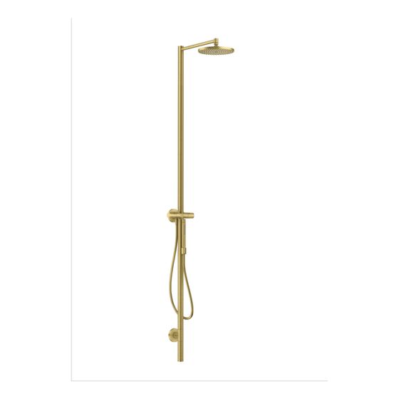 Hansgrohe AXOR Starck Nature Duschsäule, Kopfbrause 240mm, 1jet, DN 15, 12,2l/min, Brushed Brass