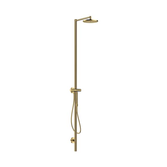 Hansgrohe AXOR Starck Nature Duschsäule, Kopfbrause 240mm, 1jet, DN 15, 12,2l/min, Polished Gold Optic