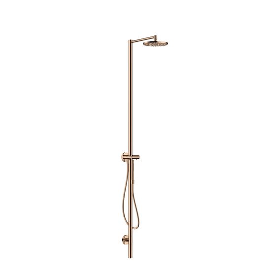 Hansgrohe AXOR Starck Duschsäule, Thermostat, Kopfbrause 240mm, 1jet, DN 15, Polished Red Gold