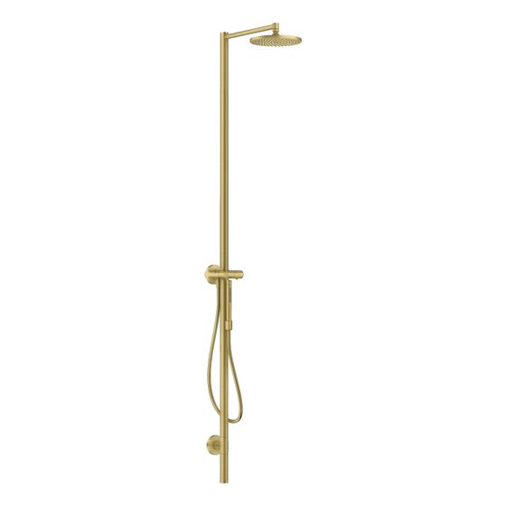 Hansgrohe AXOR Starck Duschsäule, Thermostat, Kopfbrause 240mm, 1jet, DN 15, Brushed Brass